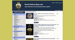Desktop Screenshot of greekpotteryshop.com